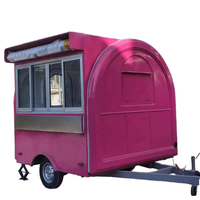 Équipement de cuisine complet personnalisable dans un nouveau style Round Food Trailer Fabriqué en Chine Ice Cream Coffee Hot Dog Candy Catering