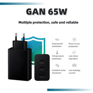 Chargeur rapide <span class=keywords><strong>65W</strong></span> 3 ports 2C1A PD3.0 SFC2.0 AFC, <span class=keywords><strong>adaptateur</strong></span> mural simple <span class=keywords><strong>65W</strong></span>/25W/15W pour Samsung iPhone Ordinateur portable - Product Image 5