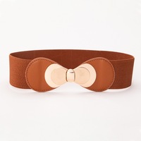 Ceinture Écologique Personnalisable pour Femme – Quatre Saisons, Tendance, Élastique, Boucle en Alliage de Haute Qualité, Nœud Doré pour Ceinture d'Exercice