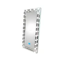 Crushed Diamond Full Length Mirror with LED Lights