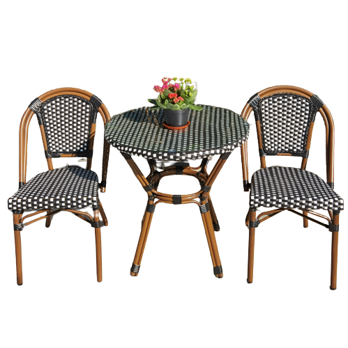 3 Stck Aluminium Bambus Franzsisch Bistro Set Rattan Gartenmbel zum  Verkauf Garten Outdoor Sthle und Tische| Alibaba.com
