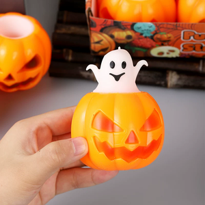 Juguete de PVC para apretar y amasar con forma de calabaza, divertido para bromas en fiestas de Halloween, juguete antiestrés para oficina, el más vendido transfronterizo. - Product Image 3