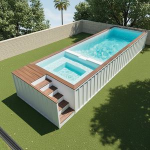 Piscine Conteneur Préfabriquée Modulaire Mobile à Faible Coût pour Extérieur, Gym, Hôtel – 50 % <span class=keywords><strong>Moins</strong></span> Cher, Piscine en Béton, Entretien Facile, Anti-UV - Product Image 1