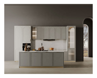 Designs de cuisines modulaires laquées de style européen moderne, fabrication en Chine