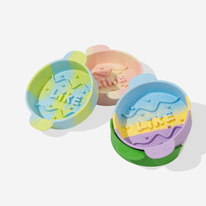 Nuevo Plato de Silicona Ecológico para Mascotas de la Serie Sunshine, Moderno, Impermeable, Antideslizante, 2 en 1, para Perros y Gatos, Anti-Comida Rápida - Product Image 1
