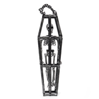 Accessoires d'Halloween Décorations de maison hantée Chaînes fantômes suspendues d'intérieur Pendentifs crânes effrayants pour farces