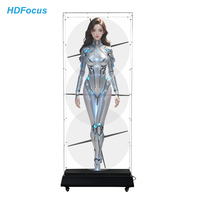 Ventilateur Holographique 3D LED Haute Résolution avec Entrée HDMI, Ventilateur Publicitaire 65cm 75cm 100cm 180CM, Projecteur d'Hologramme 3D