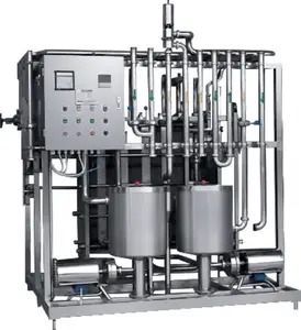 Pasteurizador de 5000L, máquina automática de pasteurización de yogur, de 1000L homogeneizador, intercambiador de calor de placas lácteas