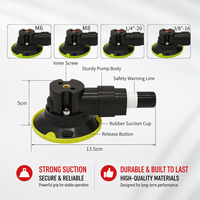 Outils de réparation de bosses de voiture : Pompe manuelle 75 mm et ventouse de montage 3 pouces avec vis femelles M6, M8, 1/4 "-20, 3/8 "-16
