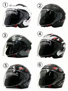 Casques de <span class=keywords><strong>moto</strong></span> DFG Open Face ABS certifiés DOT avec double visière en PC pour la sécurité, course, casque <span class=keywords><strong>moto</strong></span>, cascos para <span class=keywords><strong>moto</strong></span> - Product Image 3