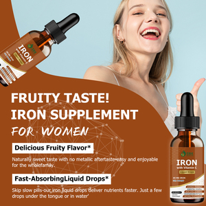 Best Seller Iron Liquid Drops with Elemental Iron Hemoglobin well Being Boost Energy Helps Sustain Optimal Iron levels - Product Image 6