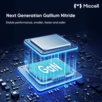 Chargeur mural Miccell Safe 30W GaN avec contrôle intelligent de la température, adaptateur USB C pour une utilisation quotidienne en extérieur, iPhone Android
