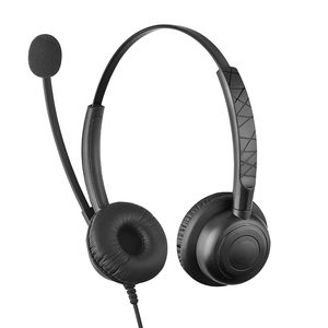 Venta caliente antiguo centro de llamadas auriculares U25 teléfono con cable con cancelación de ruido diadema de latón envejecido - Product Image 3