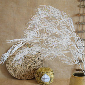 थोक कृत्रिम प्लास्टिक लटकाने वाले पौधे घर की दीवार के लिए घने लकड़ी के फूल की सामग्री - Product Image 4