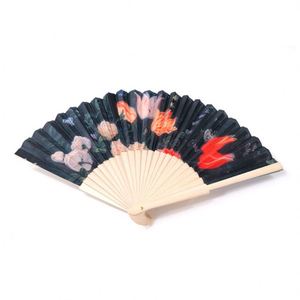 พัดกระดาษพับได้พัดลมกระดาษไม้ไผ่แบบพกพาสีขาวออกแบบได้ตามที่ต้องการ - Product Image 4