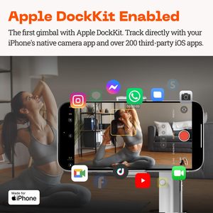 <span class=keywords><strong>Stabilisateur</strong></span> de cardan Insta360 Flow Pro AI pour smartphones, prise en charge <span class=keywords><strong>Apple</strong></span> DockKit, suivi panoramique infini 360, suivi de l'IA - Product Image 2