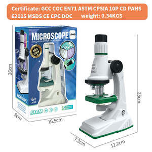 Kit de Ciências Biológicas Direto da Fábrica 1200X Microscópio Científico Experimento Brinquedo Educativo para Crianças. - Product Image 6
