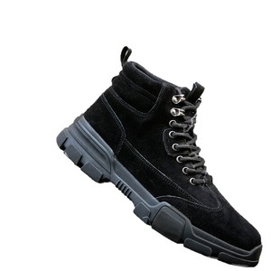 Chaussures de sécurité à embout d'acier, haute tige, anti-écrasement, anti-perforation, bottes de travail pour hommes, antidérapantes, respirantes, isolées, pour chantier - Product Image 2