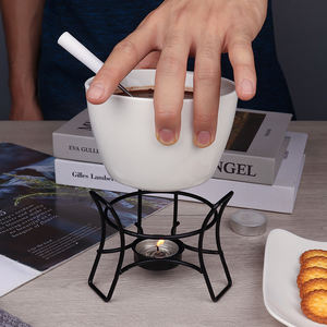 Pot à <span class=keywords><strong>fondue</strong></span> en porcelaine personnalisé, mini pot en céramique <span class=keywords><strong>pour</strong></span> <span class=keywords><strong>fondue</strong></span> au <span class=keywords><strong>fromage</strong></span> et au chocolat, style <span class=keywords><strong>suisse</strong></span> - Product Image 5