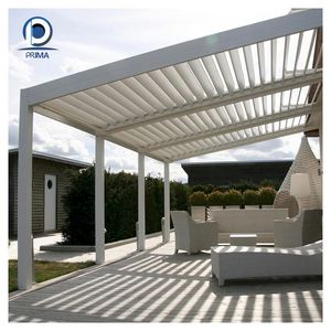 Pérgola de Aluminio para Exteriores con Estructura con Recubrimiento en Polvo, Cubierta para Patio, Techo Fácil de Montar, Gazebo para Terraza - Product Image 6