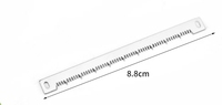 88x7x0.4mm Trancheuse de fruits Dents Lame de coupe pour trancheuse de tomates et de fromages à pâte molle