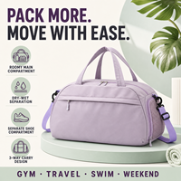 Sac de voyage haut de gamme à prix abordable, personnalisable avec logo, léger, pour le sport, rangement, design élégant, nombreux styles en stock, sac de yoga pliable
