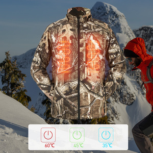 Chaqueta calefactable eléctrica con batería recargable de camuflaje cálido para exteriores para hombres, chaqueta calefactable personalizada para <span class=keywords><strong>Hi</strong></span> - Product Image 2