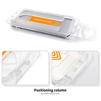 Protection d'écran en verre trempé anti-poussière et confidentialité avec alignement automatique, applicateur facile et support sans poussière pour iPhone 17 16 Pro Max