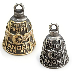 Clochette de moto <span class=keywords><strong>Ange</strong></span> Gardien, anti-malchance, pour motards hommes et femmes, porte-bonheur, cadeau, porte-clés, collier - Product Image 2