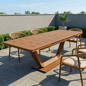 NUOVO Set da Pranzo <span class=keywords><strong>per</strong></span> Esterni Brio Moderno in Alluminio <span class=keywords><strong>per</strong></span> Ristoranti e Hotel con Design Ecologico Resistente ai Raggi UV <span class=keywords><strong>per</strong></span> Giardino e Prato - Product Image 1