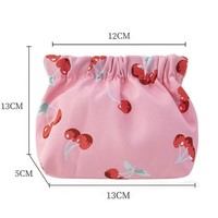 Tas Kosmetik Kecil Anti Air Oxford Grosir Pabrik, Kantong Makeup Kancing, Pola Custom OEM ODM