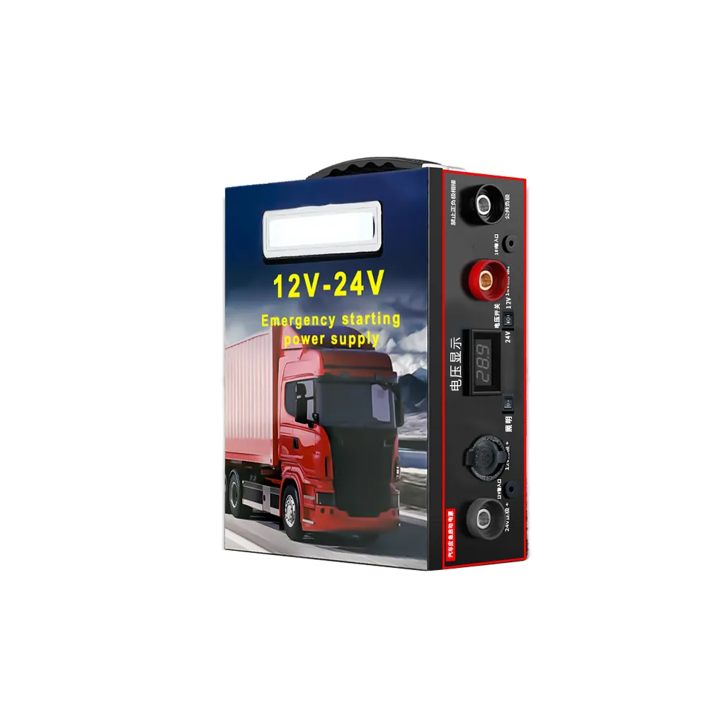 12V 24VMini produsen pengisi daya baterai mobil portabel Power Bank Jump Starter Amp baterai mobil Starter 4 In 1