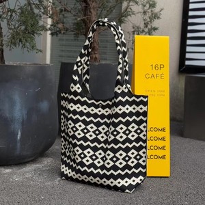 Vertical Stripe Letter Knit Tote Bag Summer Fashion Women Shoulder Bag European Style Knitted Handbag <b>Beach</b> Bag - Product Image 3