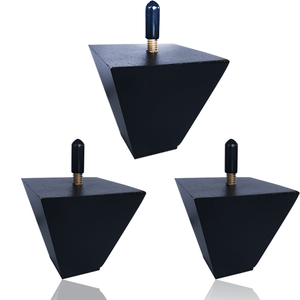 Juego de Patas Cuadradas de Madera Maciza para Sofá, Sillón o Mueble de Cocina, Estilo Moderno de Mediados de Siglo, Fácil Instalación, Acabado Pintado Elegante - Product Image 1