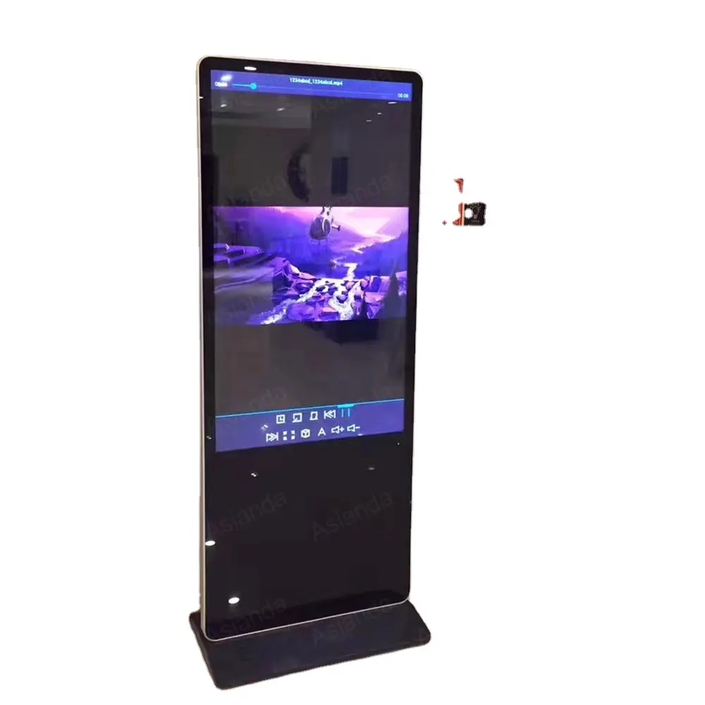 43 Zoll Shopping Center Standalone LCD Digital Signage Player Freistehendes Indoor-LCD-Werbe display