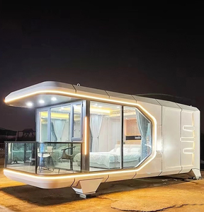 Capsule spatiale préfabriquée 3-en-1 : Maison intégrée pour vivre, travailler et dormir, Pod extérieur pour parc, alimenté à l'énergie solaire, Ferme, Villa - Product Image 2