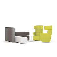 Ensemble de canapés modulables en tissu de haute qualité de style moderne sectionnel convertible pour l'hôpital et l'école et la détente