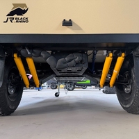 Remorque de camping tout-terrain compacte 4x4 avec suspension indépendante, légère, pour le camping en plein air et les voyages