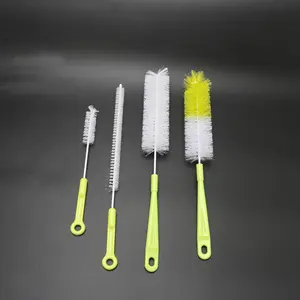 4 pièces en gros, bouteille de narguilé, brosse propre de haute qualité, longue poignée en acier, bouteille de narguilé, brosse en plastique de nettoyage