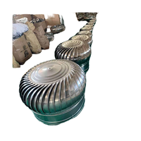 Ventilateur de toit à turbine DC sans alimentation, pales en acier inoxydable, ventilation automatique par échappement d'air turbo, entraînement par le vent 1-5 m/s