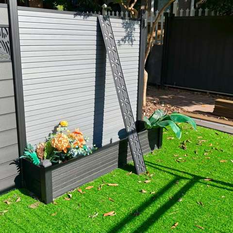 Durable Eco-Friendly WPC Privacy Fence Crafted with Recycled Plastics and Wood Fibers for Outdoor Use