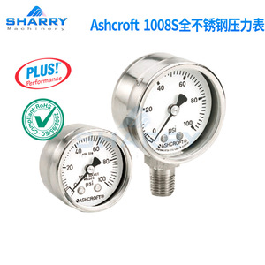 Ashcroft 1008S Stainless Steel Pressure <b>Gauge</b> 0-100 Psi Precision <b>Gauge</b> Radial Connection - Product Image 5