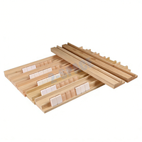Support de Mahjong en Bois de Pin de 20 Pouces à Bord Droit avec Poussoir Magnétique pour Ensemble de Mahjong Américain Personnalisé