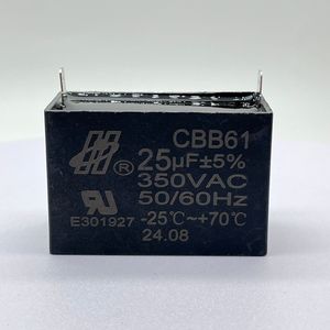 AC động cơ quạt trần chạy HV tụ chất lượng cao điều hòa không khí các bộ phận thành phần cbb61 2uF 450vac metallized điện dung - Product Image 1