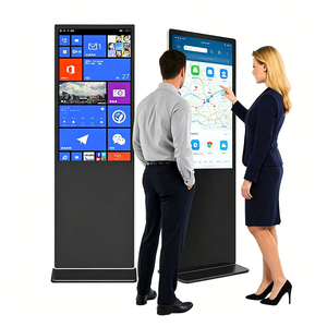 Écrans publicitaires tactiles d'intérieur ultra-minces 2K 4K, résolution 43/49/55 pouces, système d'exploitation Android/<span class=keywords><strong>Windows</strong></span>, utilisation commerciale, animation - Product Image 1