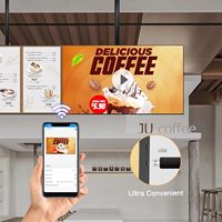 Écran LCD commercial mural 700 nits, moniteur mince sans cadre, écran publicitaire multifonction Android, IP65, SDK numérique