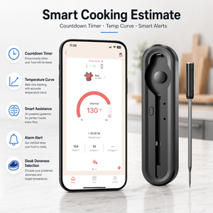 Premium Smart <strong>Bluetooth</strong> Digital Waterproof Meat <strong>Thermometer</strong> with App Display Accurate Wireless <strong>Kitchen</strong> BBQ <strong>Thermometer</strong> - Product Image 2