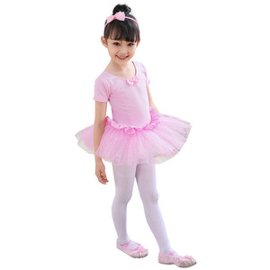 Abito da ballo a maniche lunghe economico in cotone per <span class=keywords><strong>ballerina</strong></span> con <span class=keywords><strong>tutù</strong></span>, costume da palcoscenico per ragazze - Product Image 5