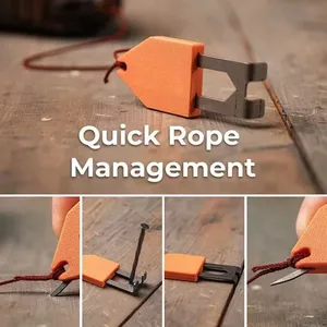 Rope Anchor <b>Hook</b> – Quick Rope Management <b>Tool</b> for Home, Outdoor, Woodworking – Heavy Duty, Swivel Eye <b>Hook</b>, Adjustable, Load up - Product Image 4