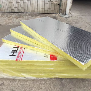 Panneau en laine de verre avec feuille d'aluminium, rectangle, épaisseur 10 mm, isolation pour conduits et plafonds, fabrication Shenzhen - Product Image 1